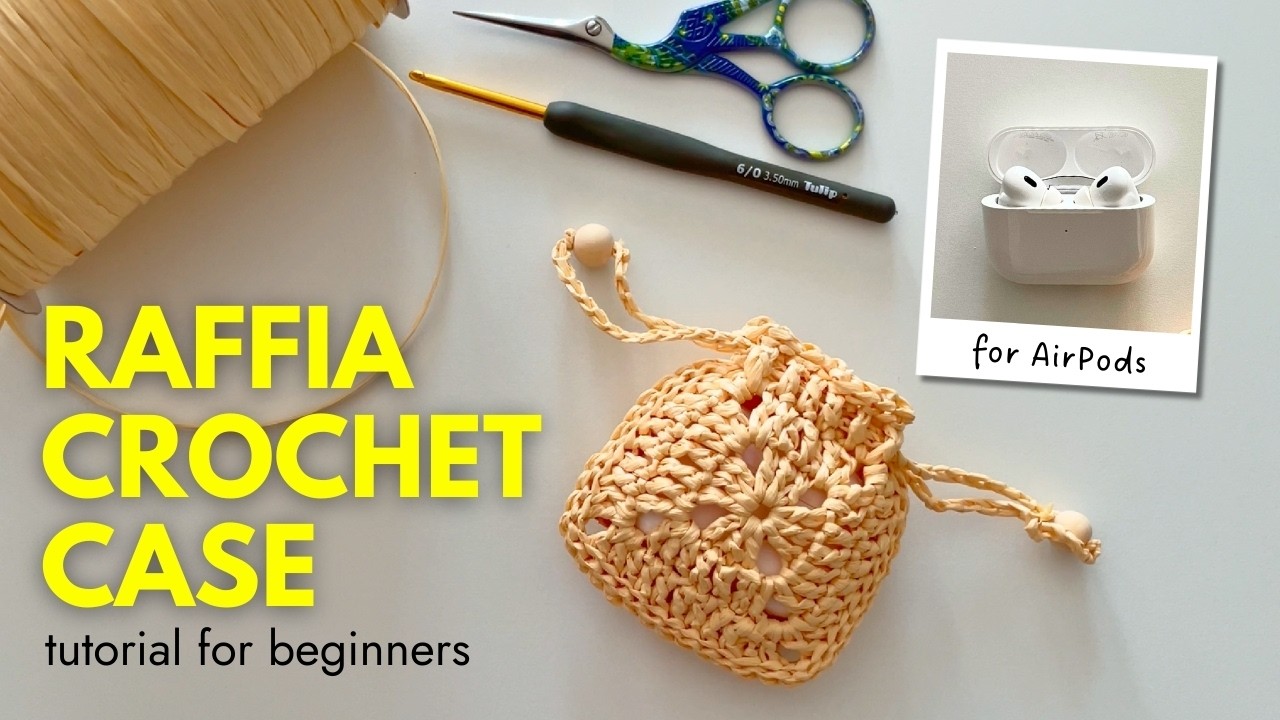 30-Minute DIY AirPods Case! Super Easy Crochet Project for Beginners