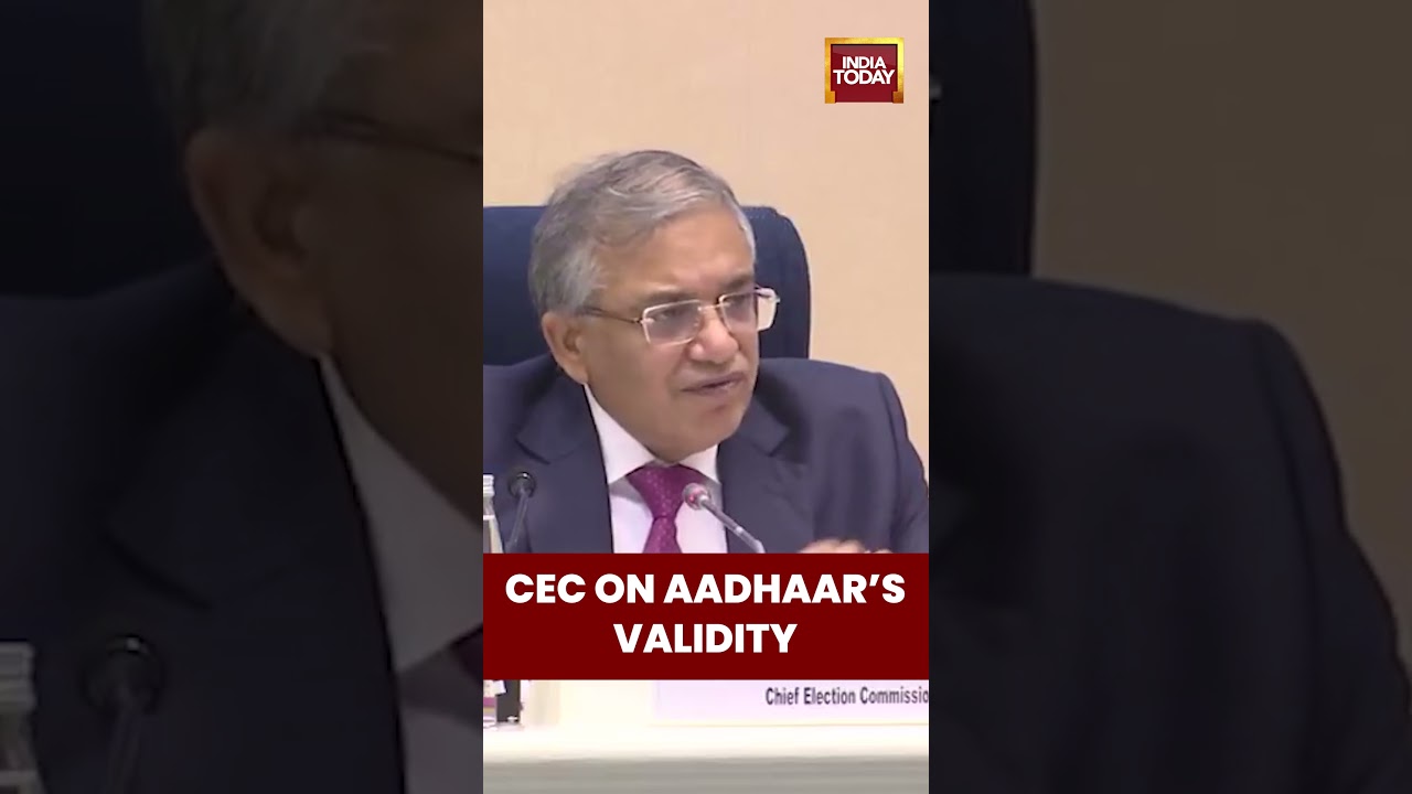 #CECGyaneshKumar Clarifies #Aadhaar&rsquo;s Role During #SIRPhase2 | #sir #shorts #adhaarcard #indiatoday