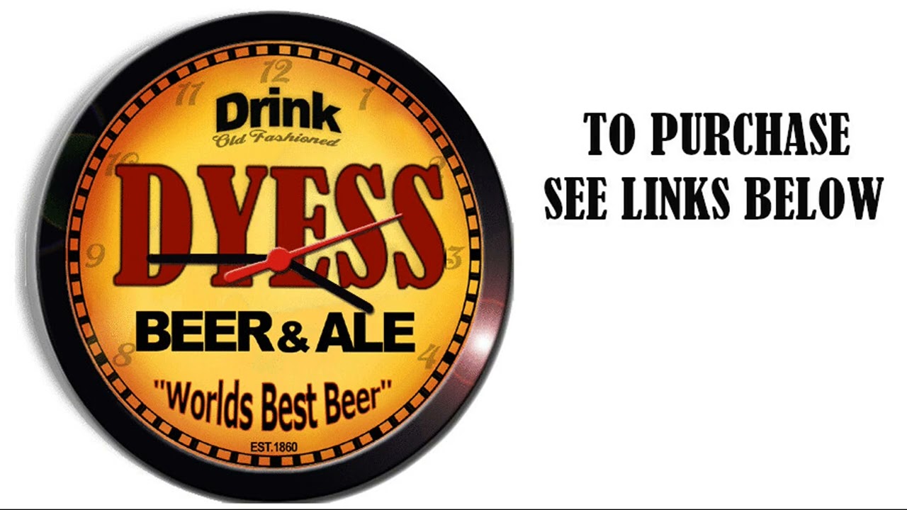 DYESS BEER ALE WALL CLOCK