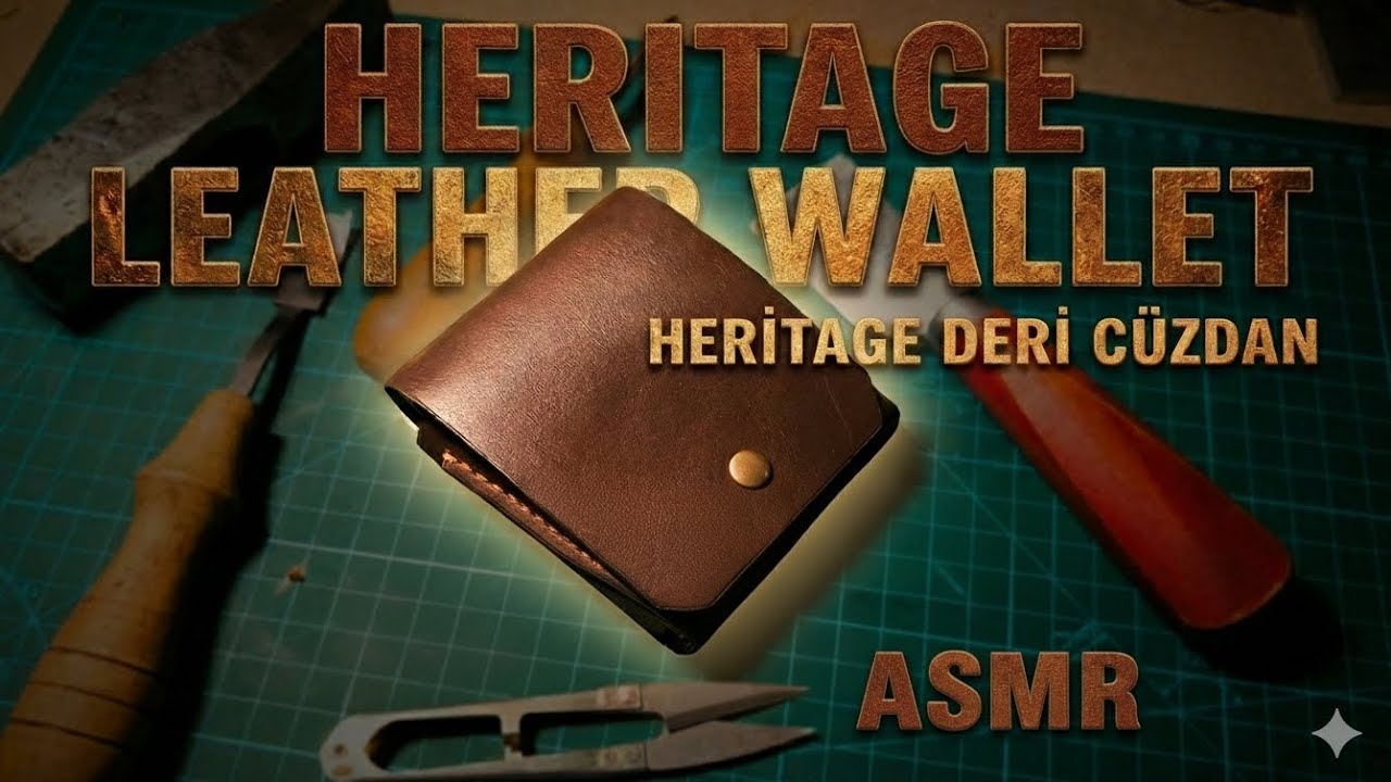 HERİGATE DERİ CÜZDAN YAPIMI | HERİGATE LEATHER WALLET MAKING | ASMR