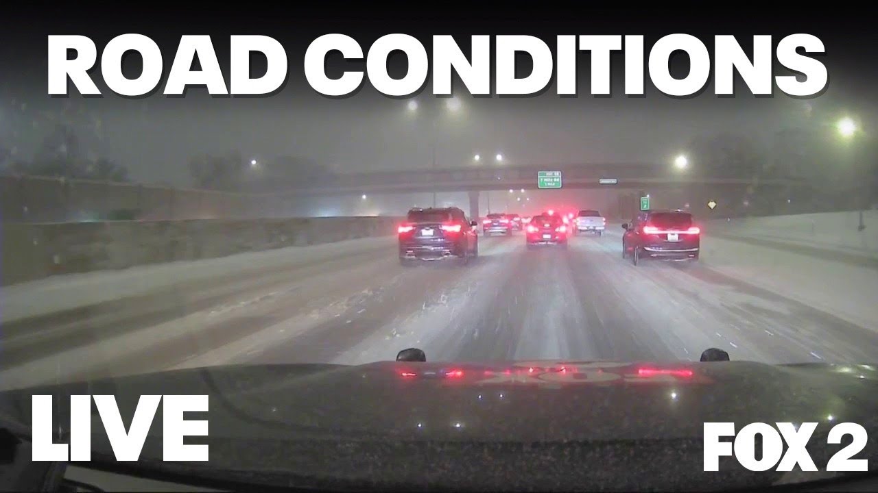 LIVE Metro Detroit road conditions as snow falls