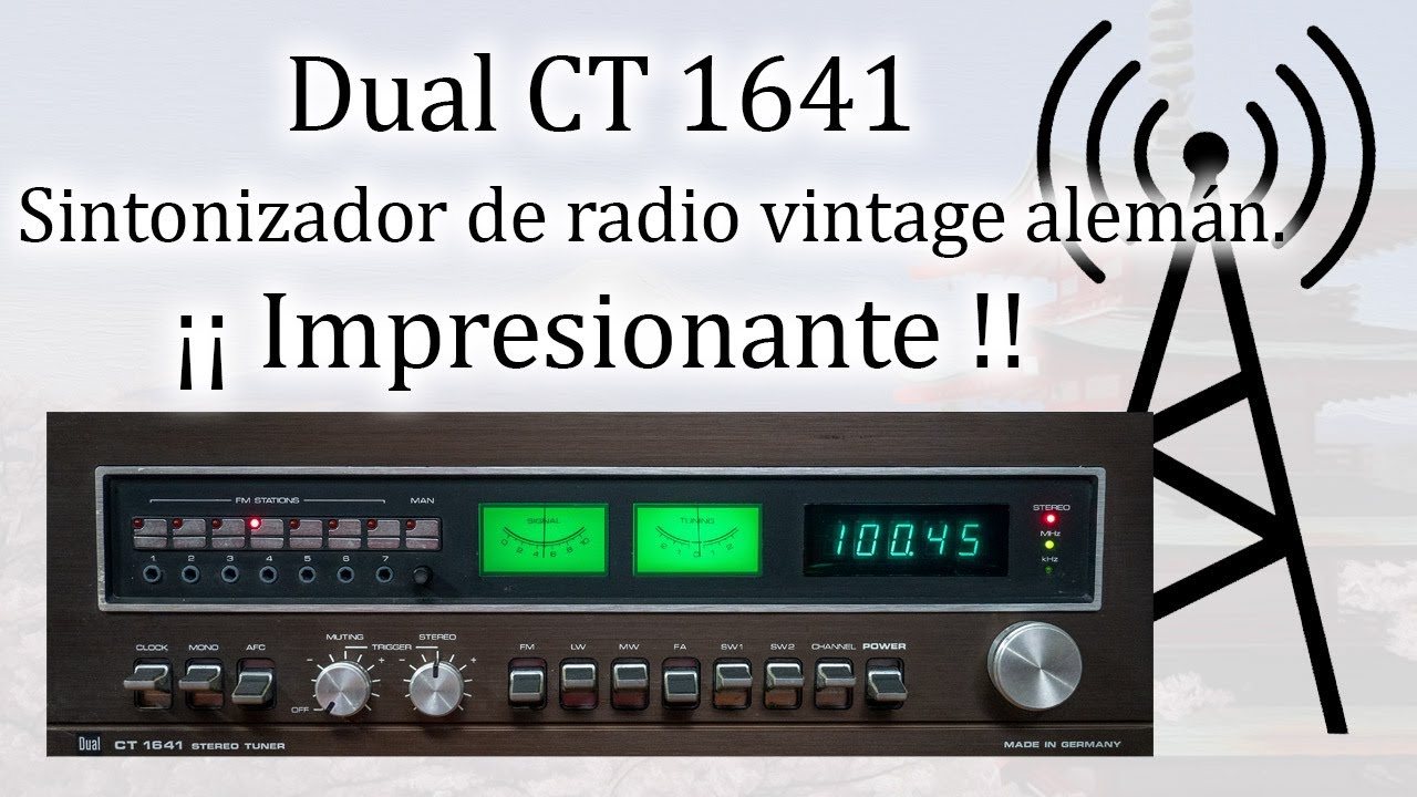 Impresionante receptor de radio vintage Dual CT 1641, con lo mejor de la tecnología alemana.