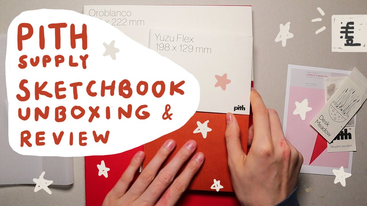Pith supply sketchbook unboxing and chatty review. Testing Oroblanco and Yuzu Flex with mixed media.
