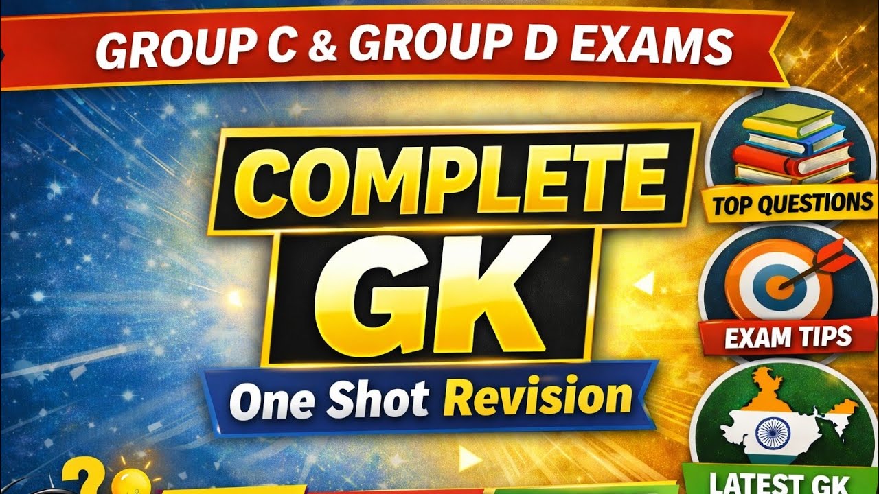 General Knowledge for Group C & D | Concept + MCQs