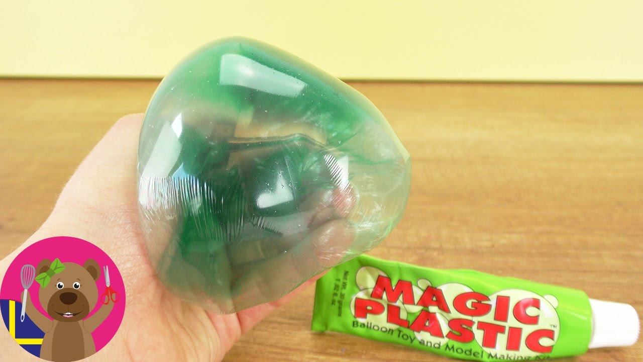 Ballonger på tub! Vi testar Magic Plastic - experiment för barn