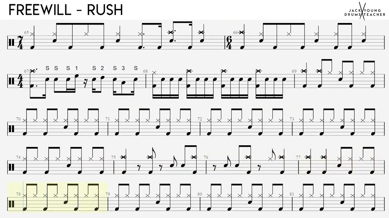 How to play FreeWill - RUSH