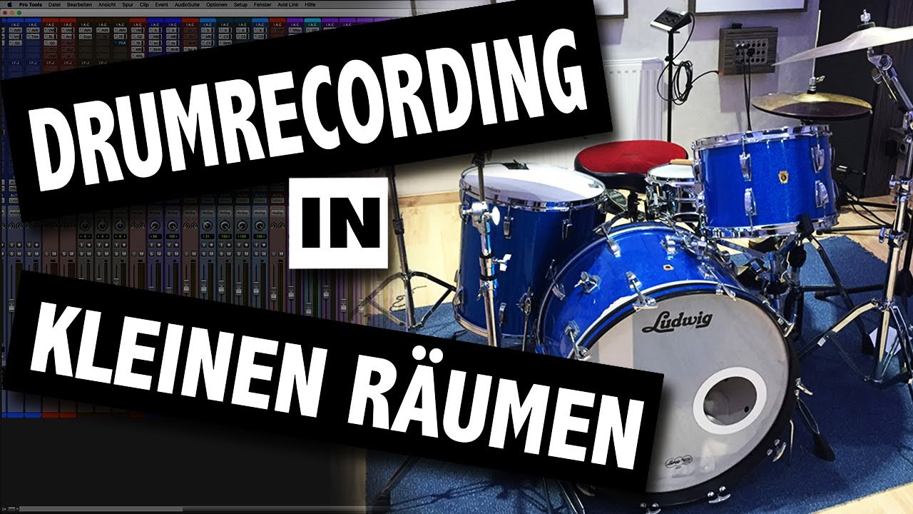 Schlagzeug aufnehmen: Drumrecording in kleinem Raum