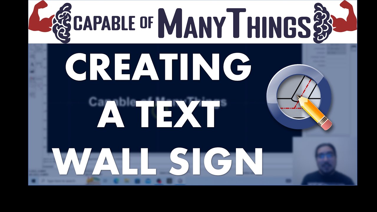 How to Make a Hanging Wall Sign in QCAD