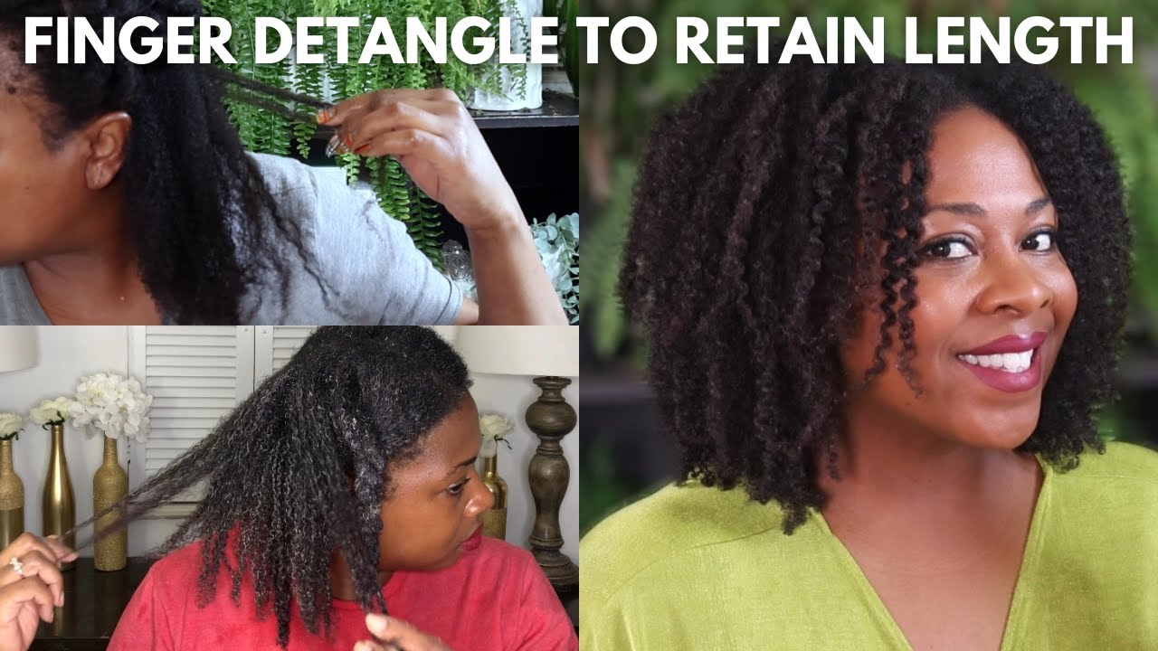 How To: Finger Detangling for Length Retention| 4B and 4C Hair
