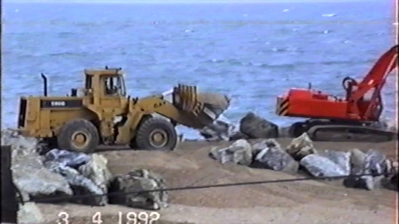 Beesands 1992 Sea Defence work