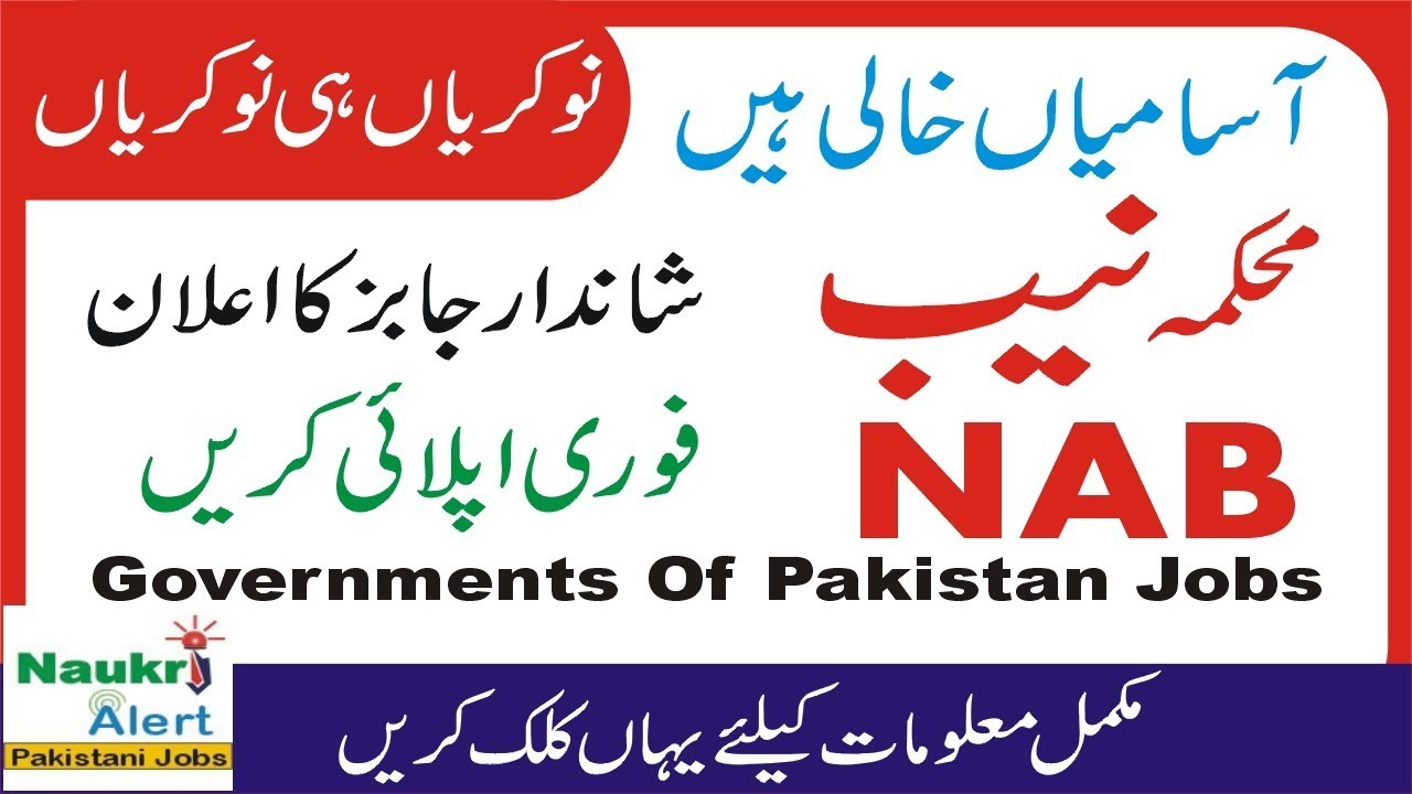 National Accountability Bureau Jobs 2018 | Naukri Alert