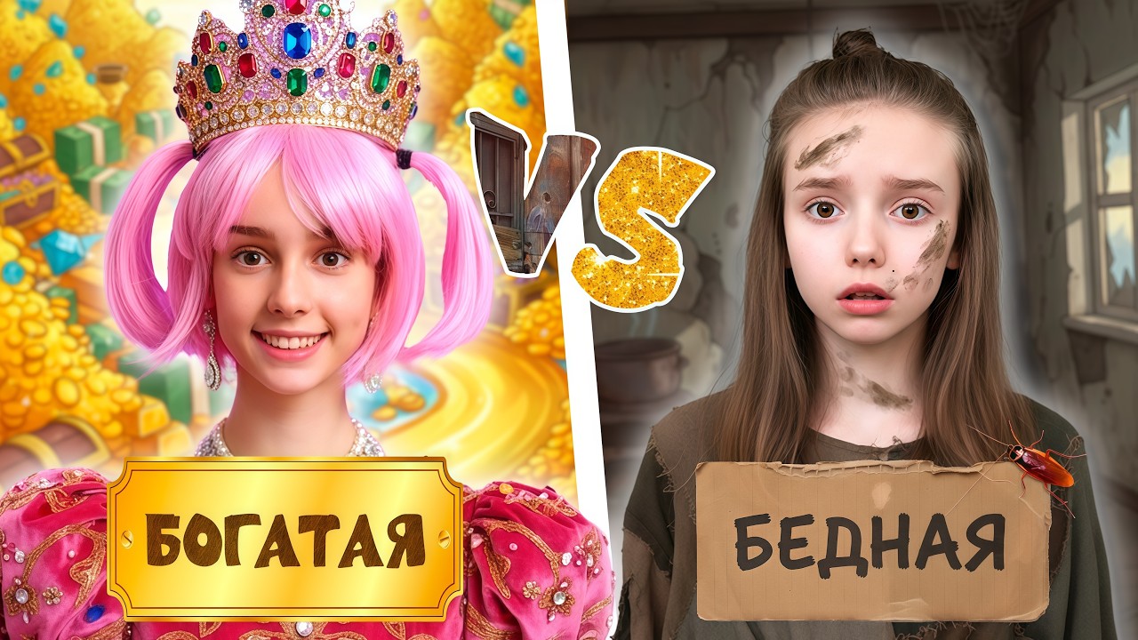 ДЕТСТВО В УЛЬТРА БОГАТОЙ и УЛЬТРА БЕДНОЙ СЕМЬЕ / Виолетта и Люсинда