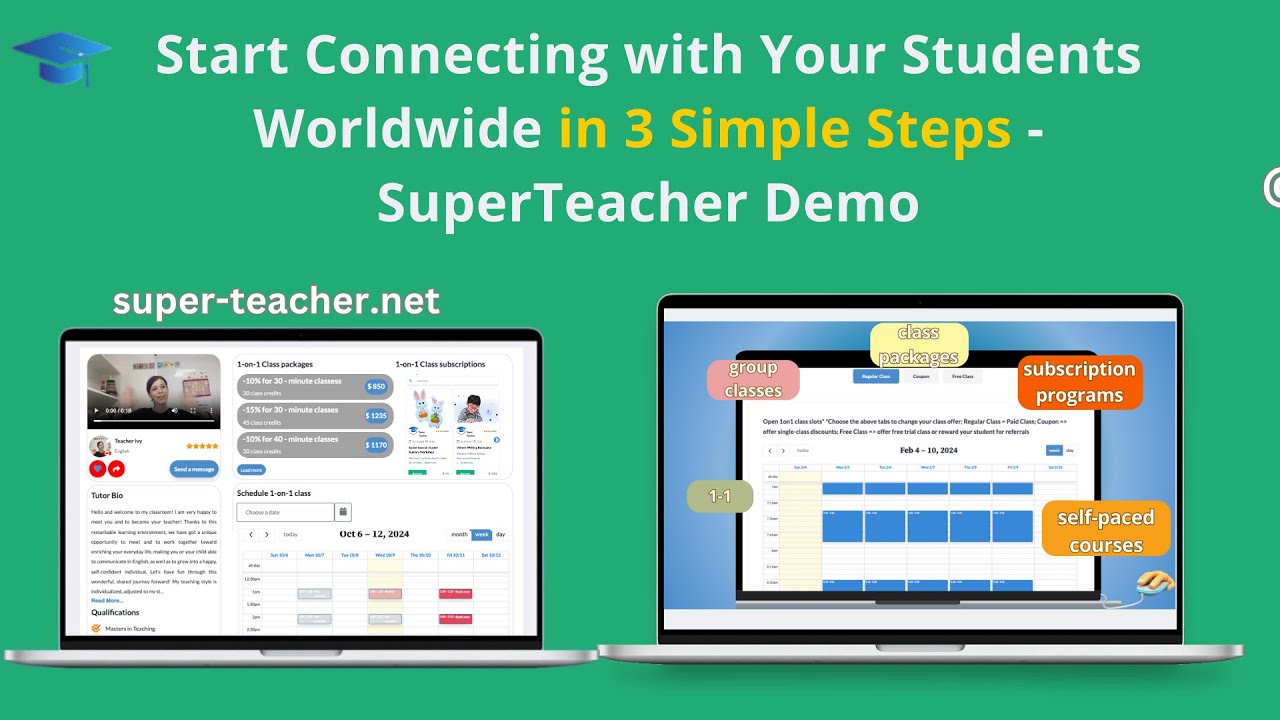 Start Connecting with Your Students Worldwide in 3 Simple Steps — SuperTeacher Demo