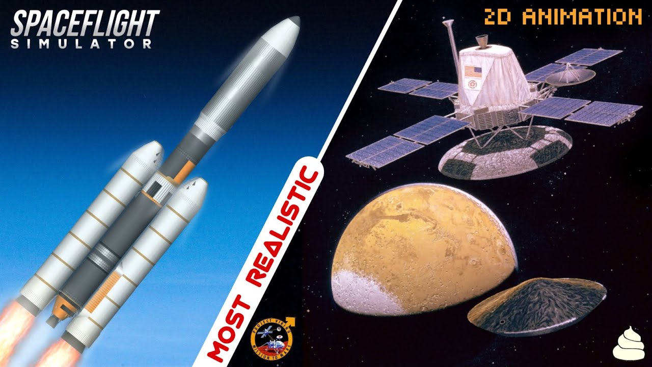 NASA''s Viking 1 Mission To Mars Launch & Landing in Spaceflight Simulator