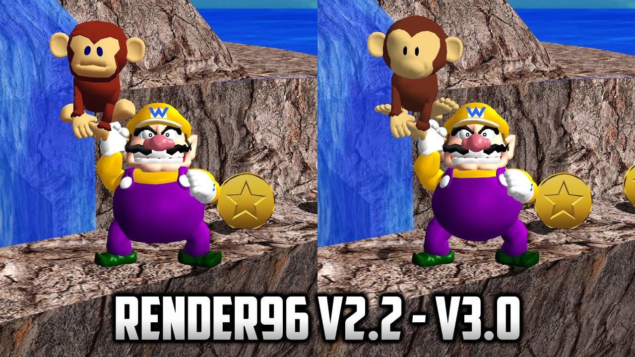 ⭐ Super Mario 64 PC Port - Render96 v2.2 vs v3.0 comparison