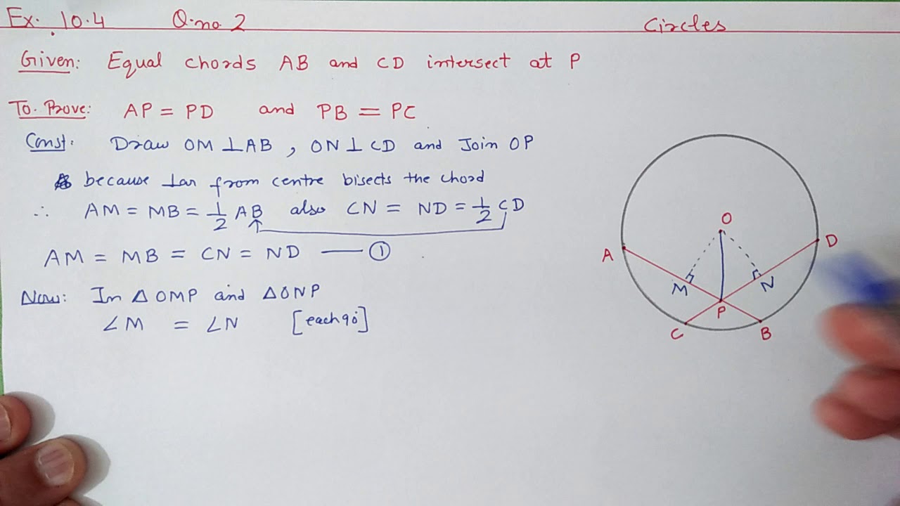 Chapter:10 Ex.10.4 (Q.2) Circles | Ncert Maths Class 9 | Cbse.