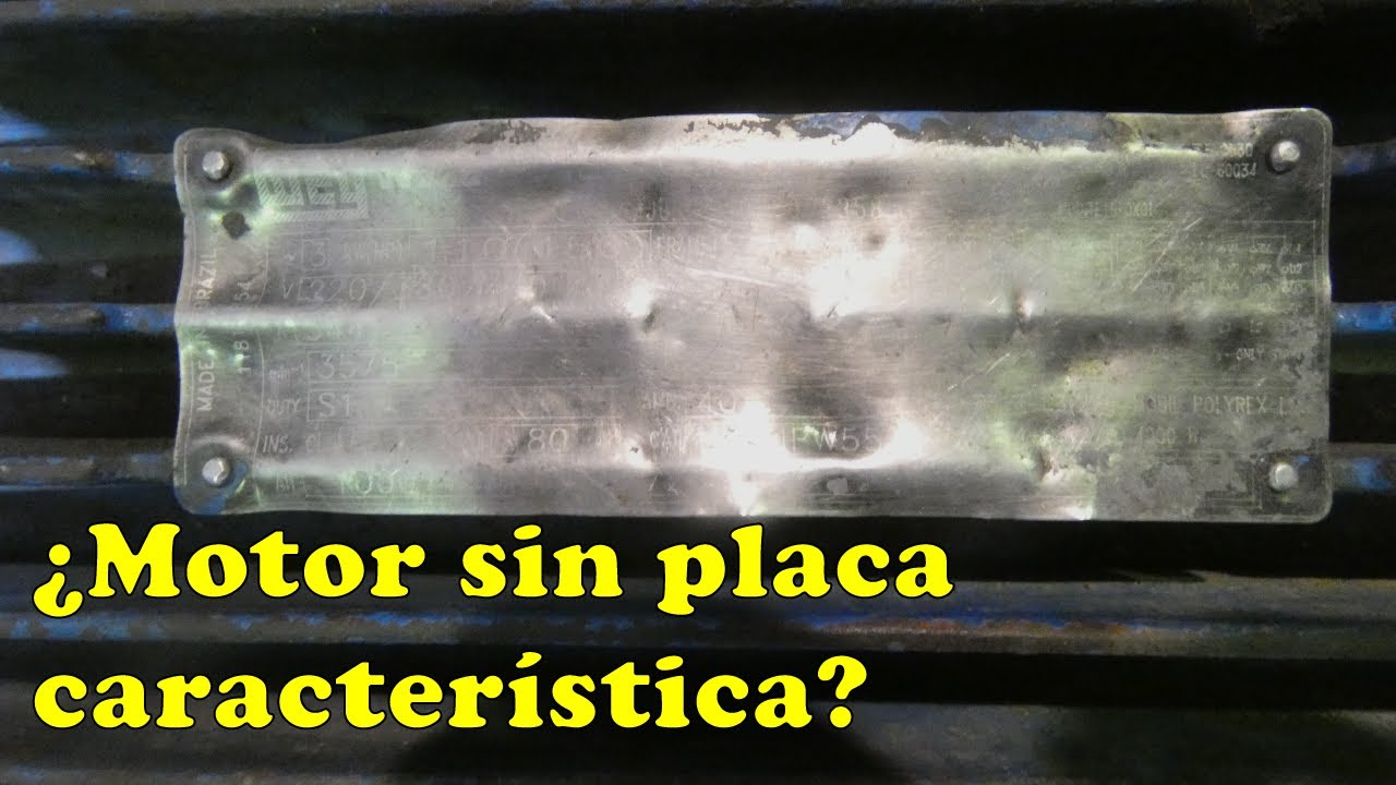 Obtener los datos característicos de un motor trifásico sin placa