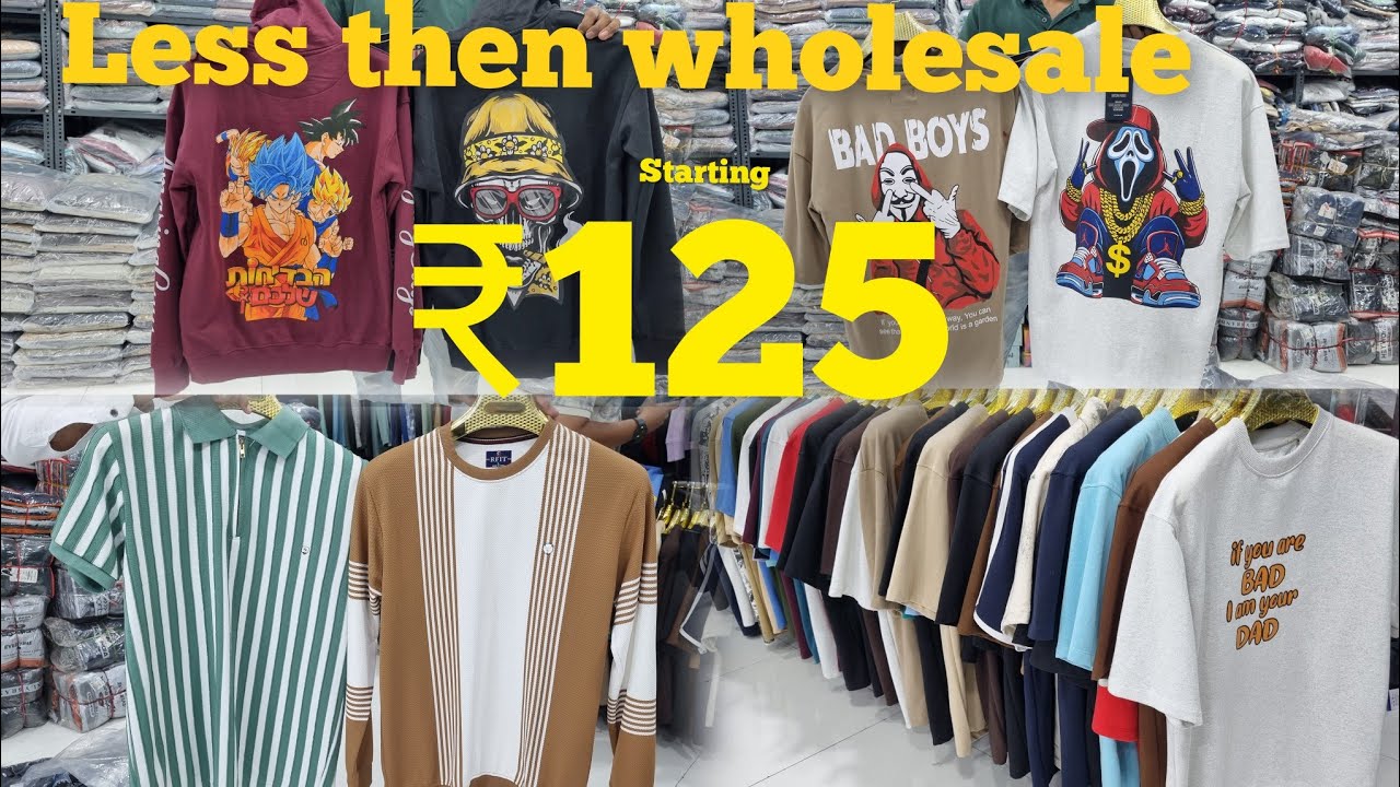 Wholesale menswear in Hyderabad t-shirt manufacturer low price t-shirt@125 Kings JK Garments 