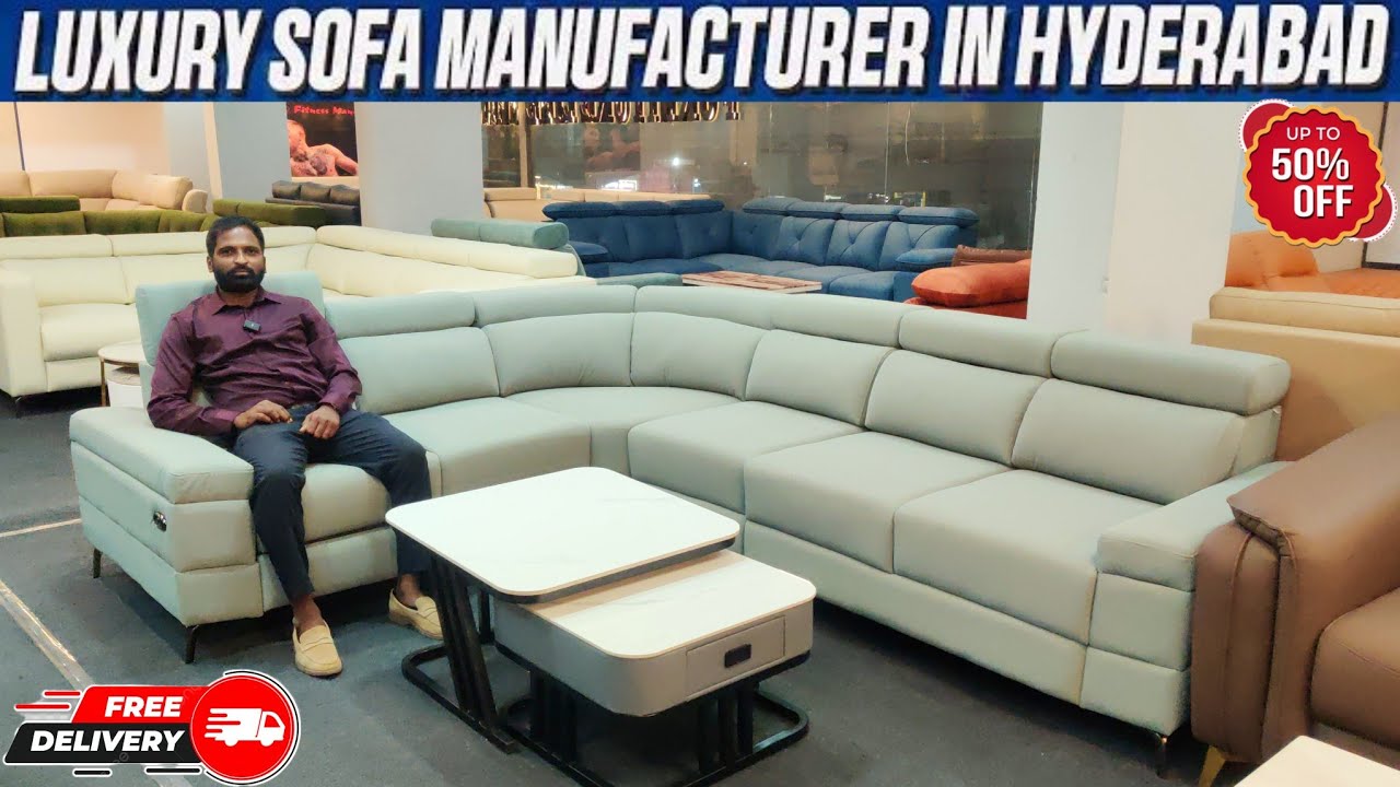 Hyderabad Best Furniture Manufacturer Factory Outlet Discount Offers on Sofas @16500, King Size Beds