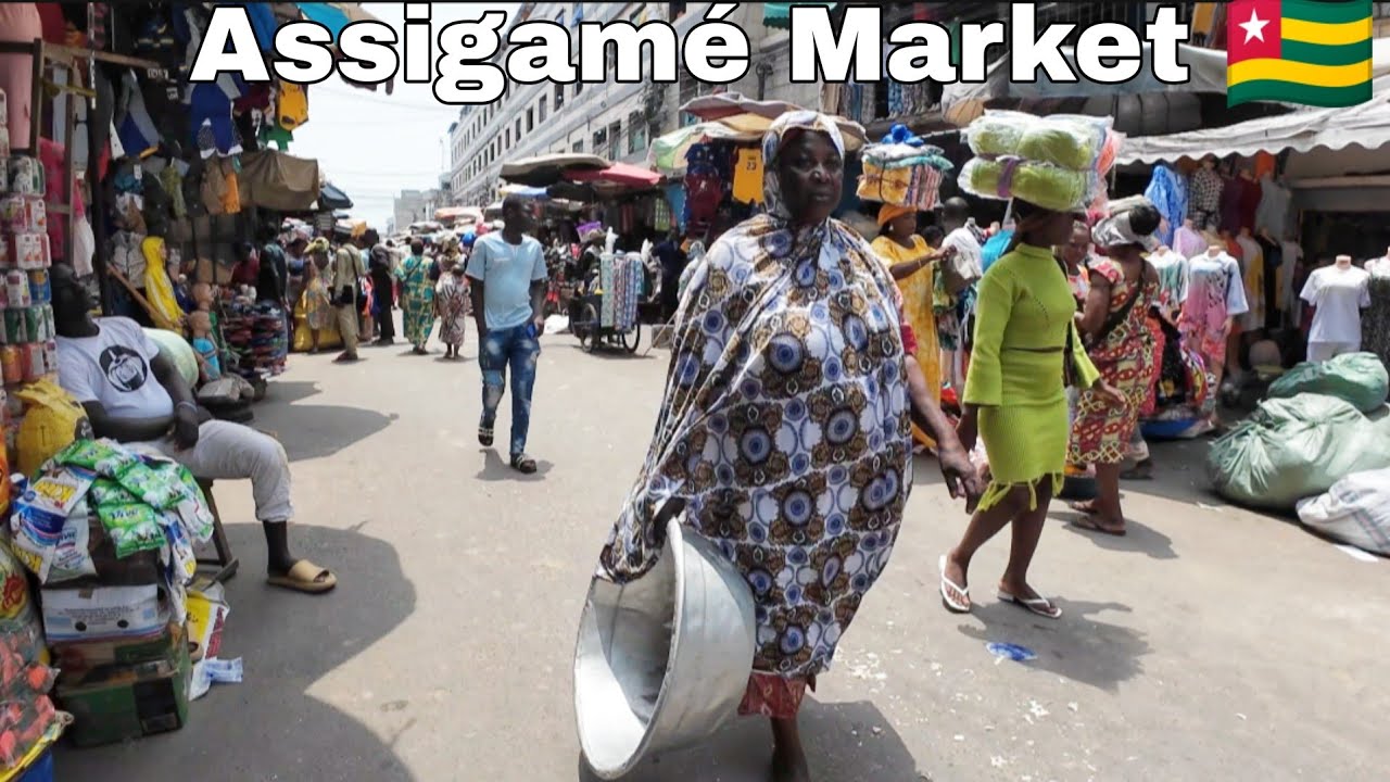 Largest and cheapest whole sale urban market in Togo 🇹🇬 west Africa 🌍. Assigamé Market Lomé