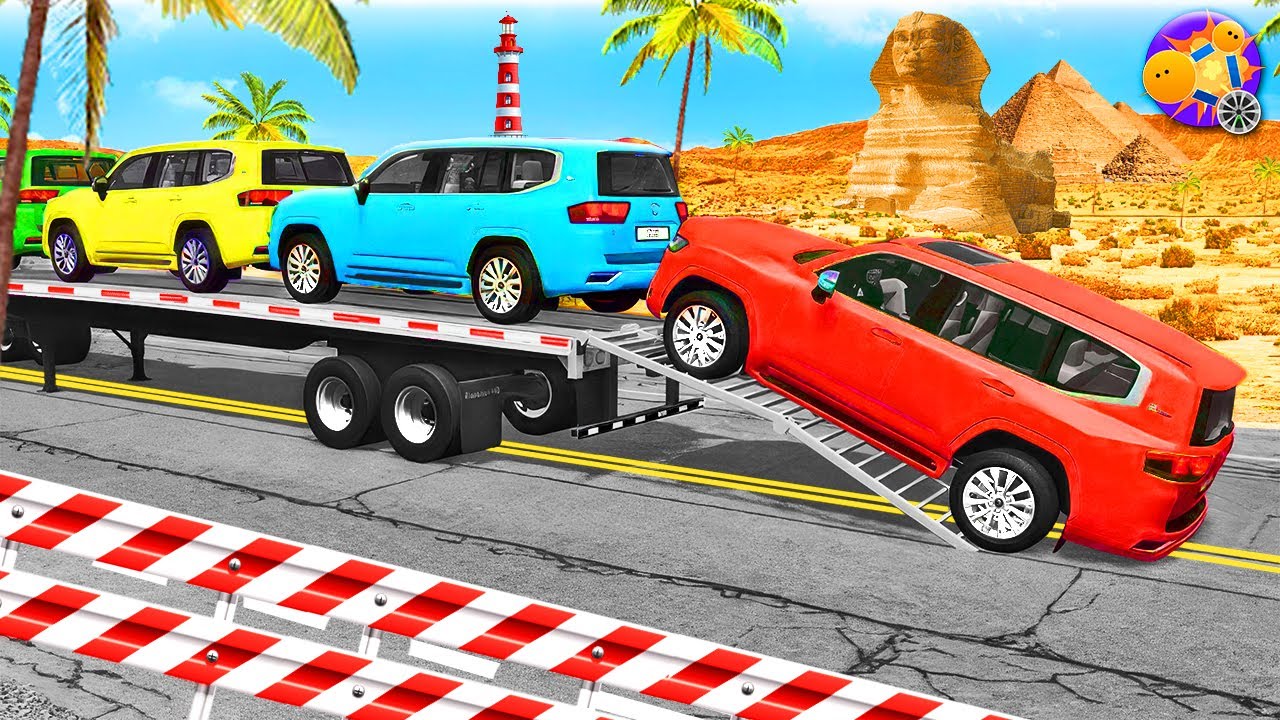Truck Convoy vs Speed Bumps – Multiple Truck Crashes (BeamNG.Drive) #11 🛻