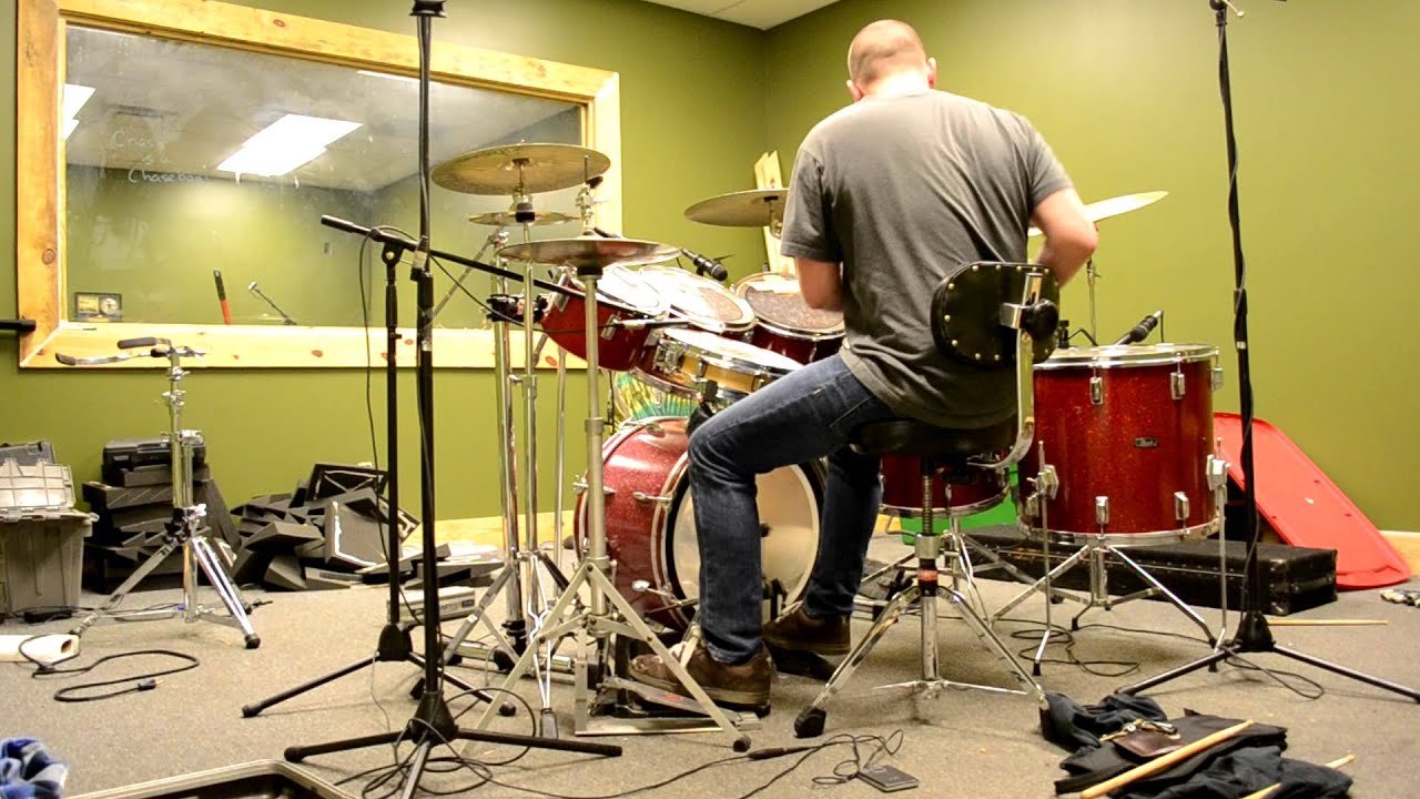 George Edmondson messin around on the drums