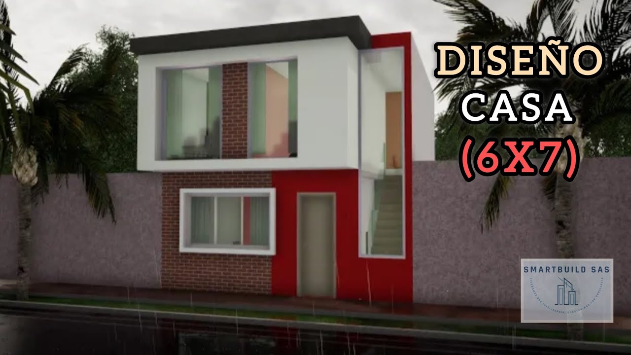 DISE&Ntilde;O CASA (6X7) &bull; 2 PISOS | Smart Build 🏙️