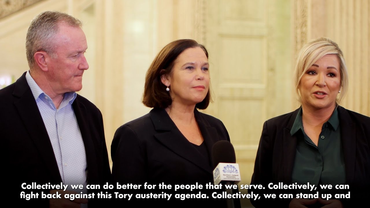Mary Lou McDonald and Michelle O'Neill speak on the return of power sharing
