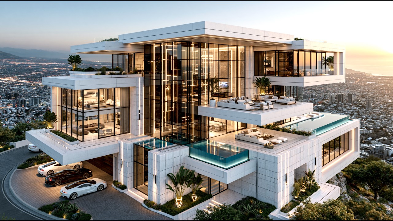 Inside the Ultimate Billionaire Mega Mansion 🏙️ | Luxury Lofi & Chill Ambience for Relaxation