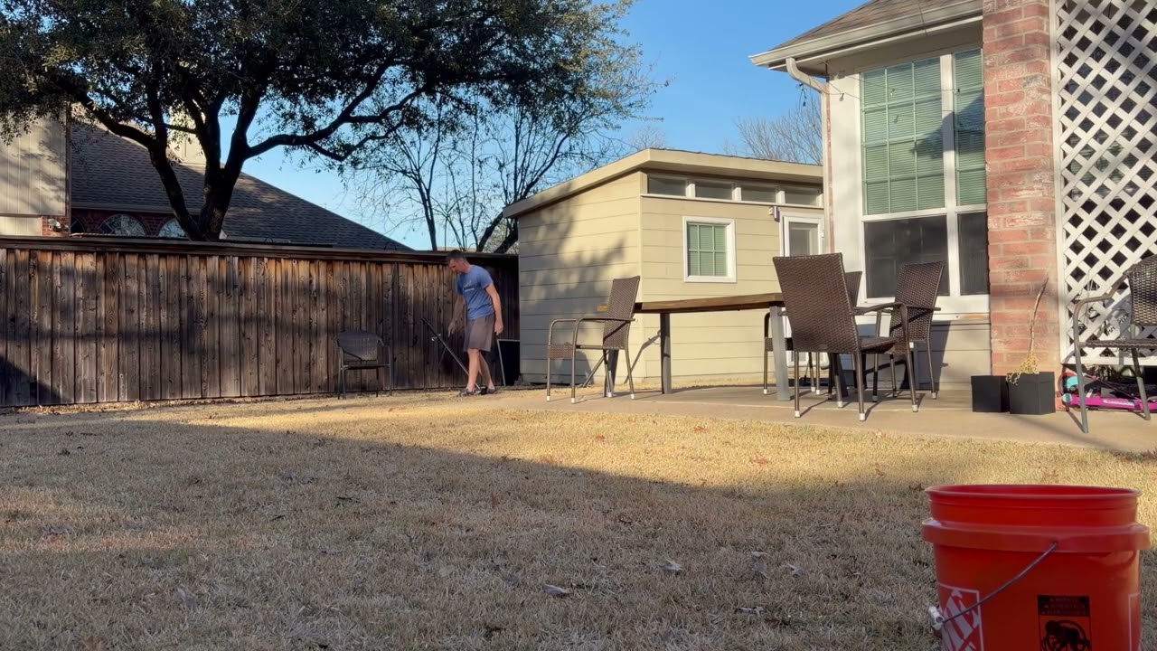 Backyard golf practice