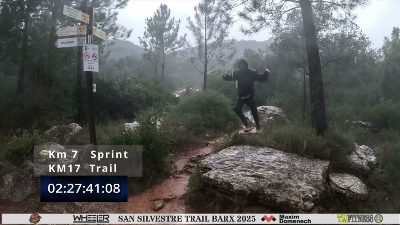 ¡Final en el pásado San Silvestre trail de Barx!