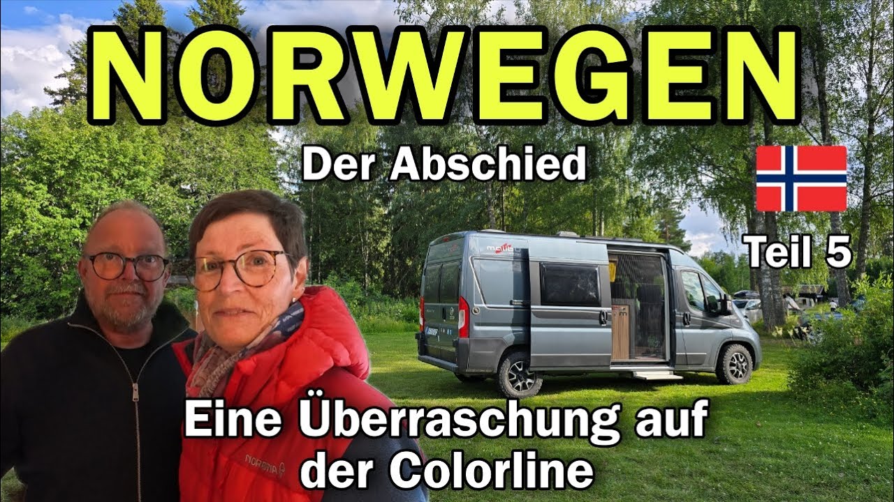 Norwegen mit dem Wohnmobil  Kastenwagen - der Abschied - Valdres -  Überraschung auf der Colorline
