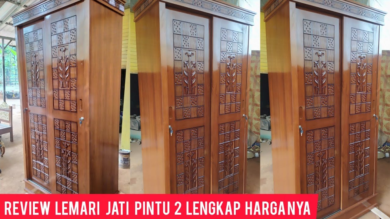 lemari jati pintu 2