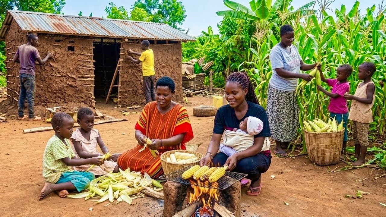 Garden to Table Fresh Harvest African Breakfast & Traditional Kitchen Construction Progress