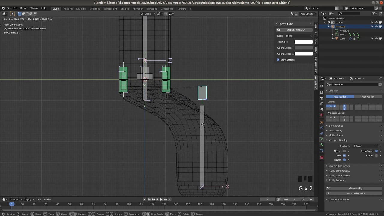 Riggy Bits #1: Simulation Volume in Joints (Part 2: Blender Tutorial)