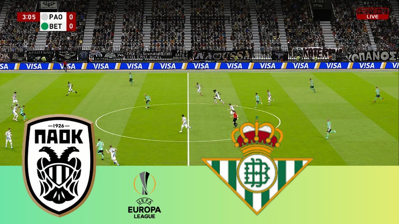 ΠΑΟΚ vs Ρεάλ Μπέτις | LIVE | Europa League | PES 2021