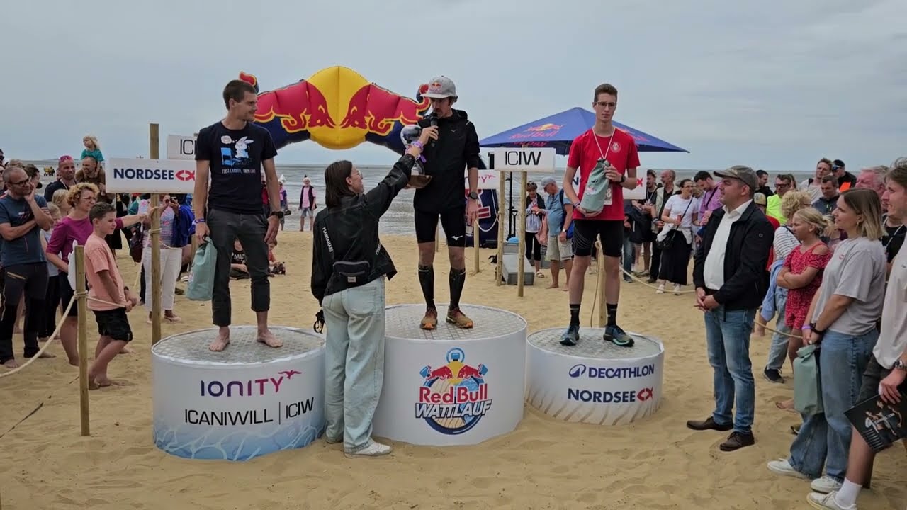 Red Bull Wattlauf - Siegerehrung -in Cuxhaven/Duhnen 2025