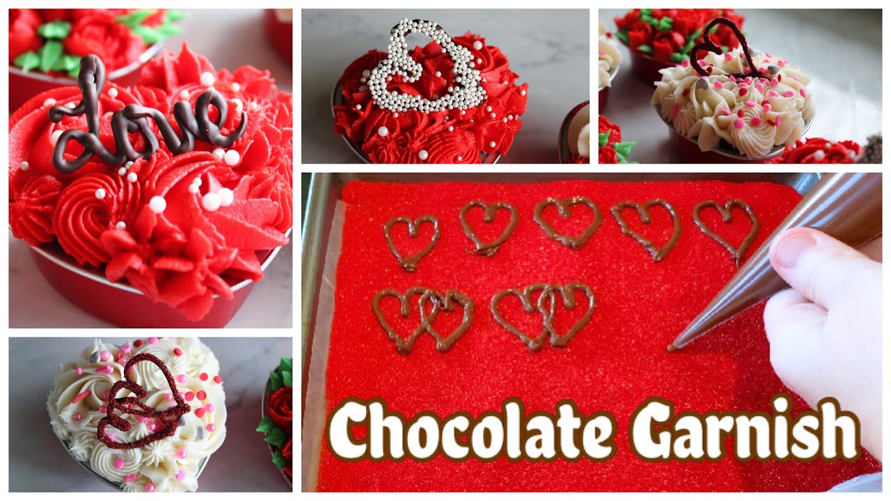 How to make easy chocolate decorations for cupcakes