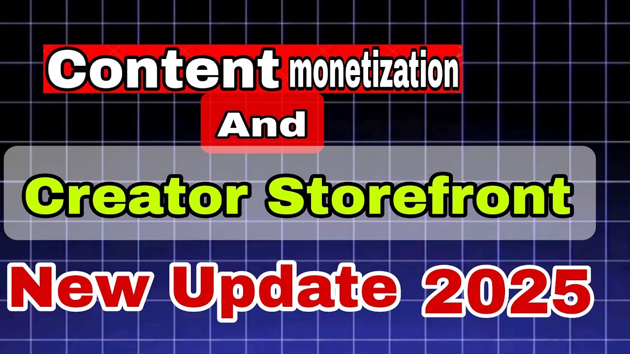 Facebook content monetizetion and Creator storefront new update 2025