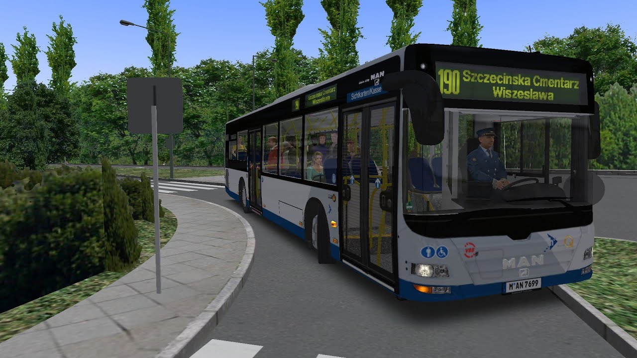 Omsi 2 - Fikcyjny szczecin - Line 190 - Man Lions City A21 EEV