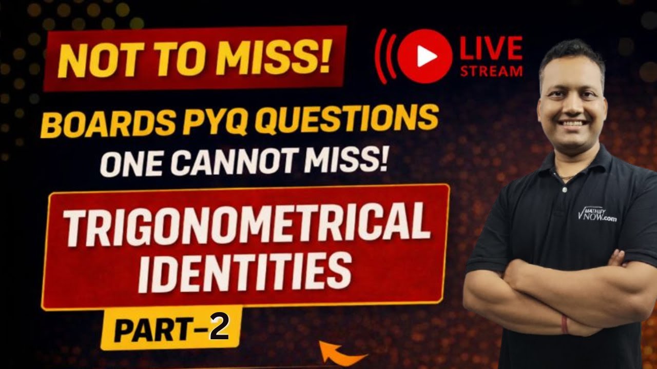 Trigonometric Identities PYQ | Class 10 Maths | Board Questions Part 2