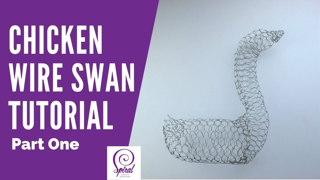 Wire Art Beginners – Easy Chicken Wire Swan Part One | Spiral Crafts