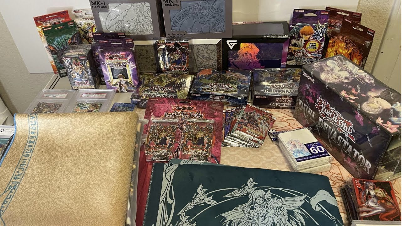 Huge $5000 Yugioh Ebay Auction - Vintage Sealed Box's/Packs Deck Box's Playmats Field Centers