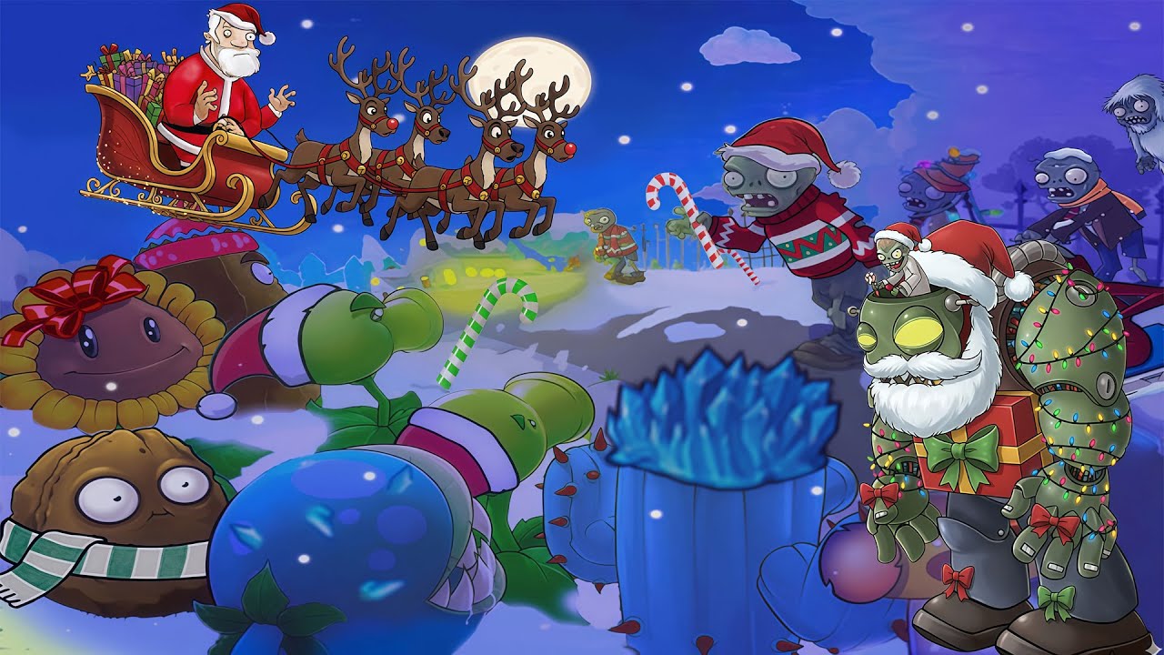 Plants vs Zombies Christmas Edition (Remake) Mod Gameplay