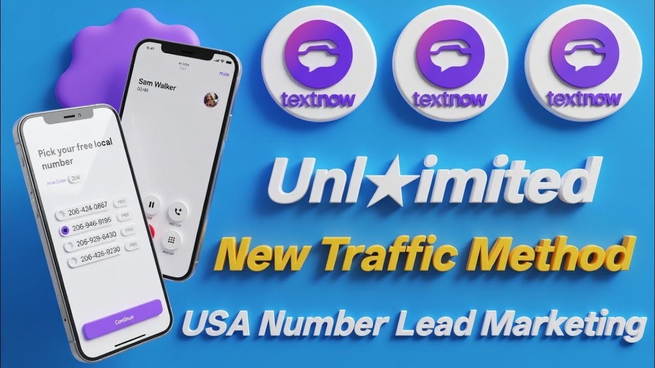TextNow New Update | TextNow Marketing | USA Free Traffic Source | TextNow 