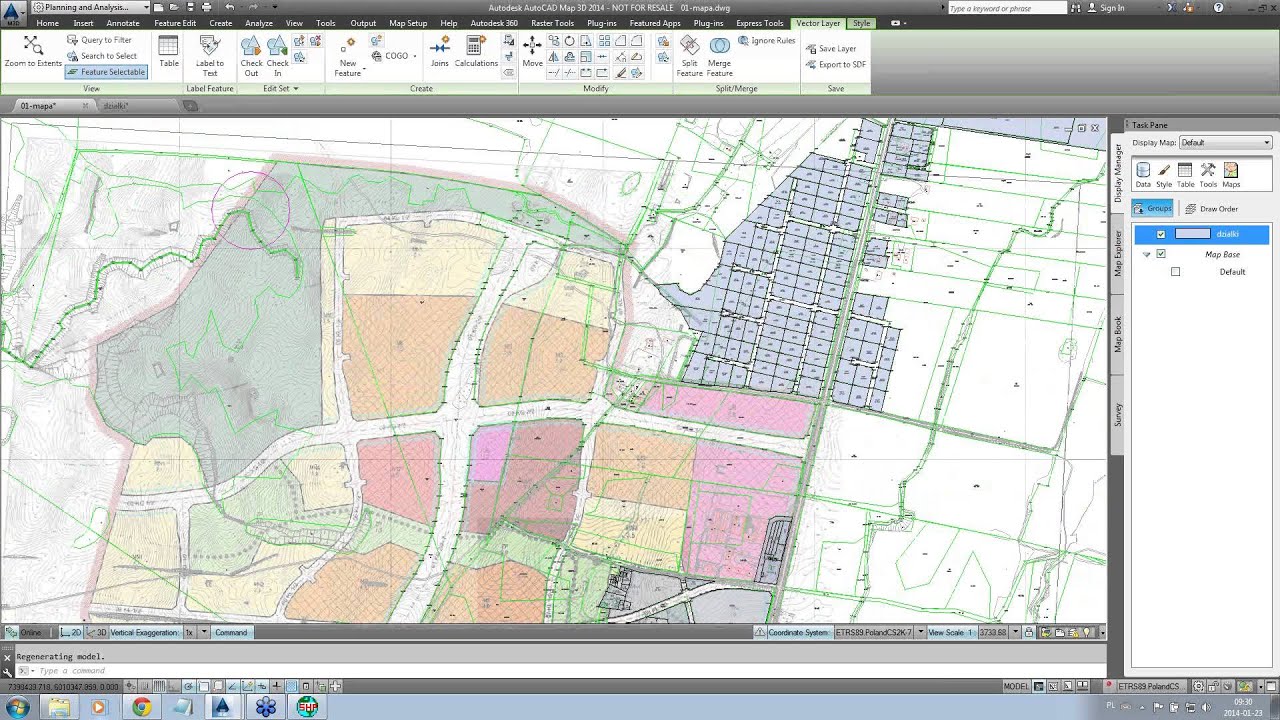 Obróbka danych GIS z wykorzystaniem Autodesk Raster Design