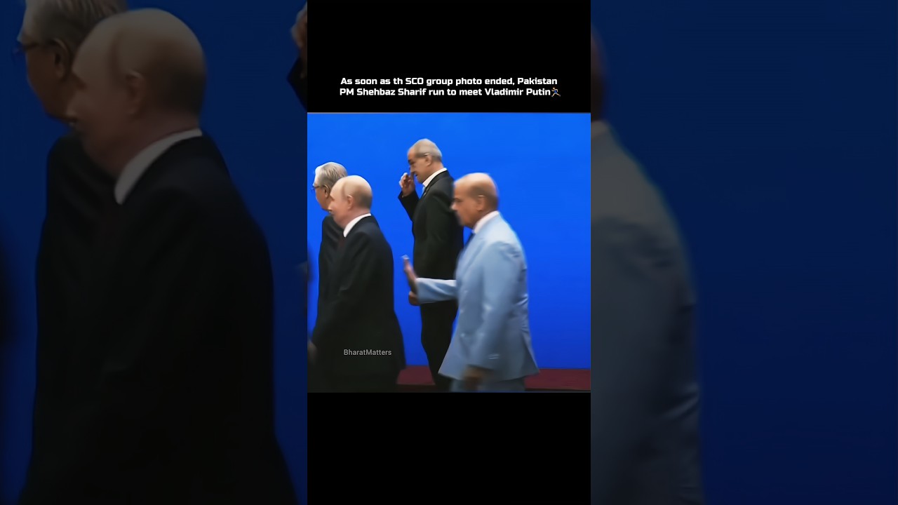 SHEHBAZ SHARIF RUSHES TO MEET PUTIN🏃&zwj;♂️🤣 #shehbazsharif