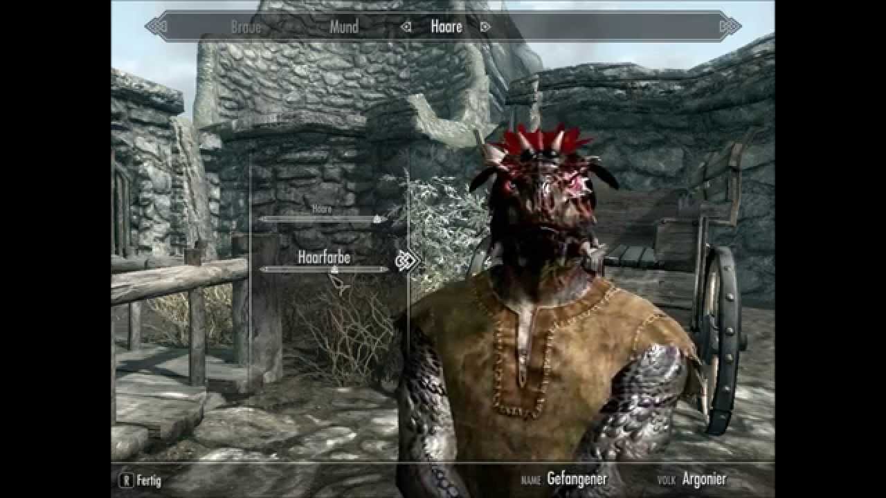 Skyrim Charaktererstellung- Mein Argonier