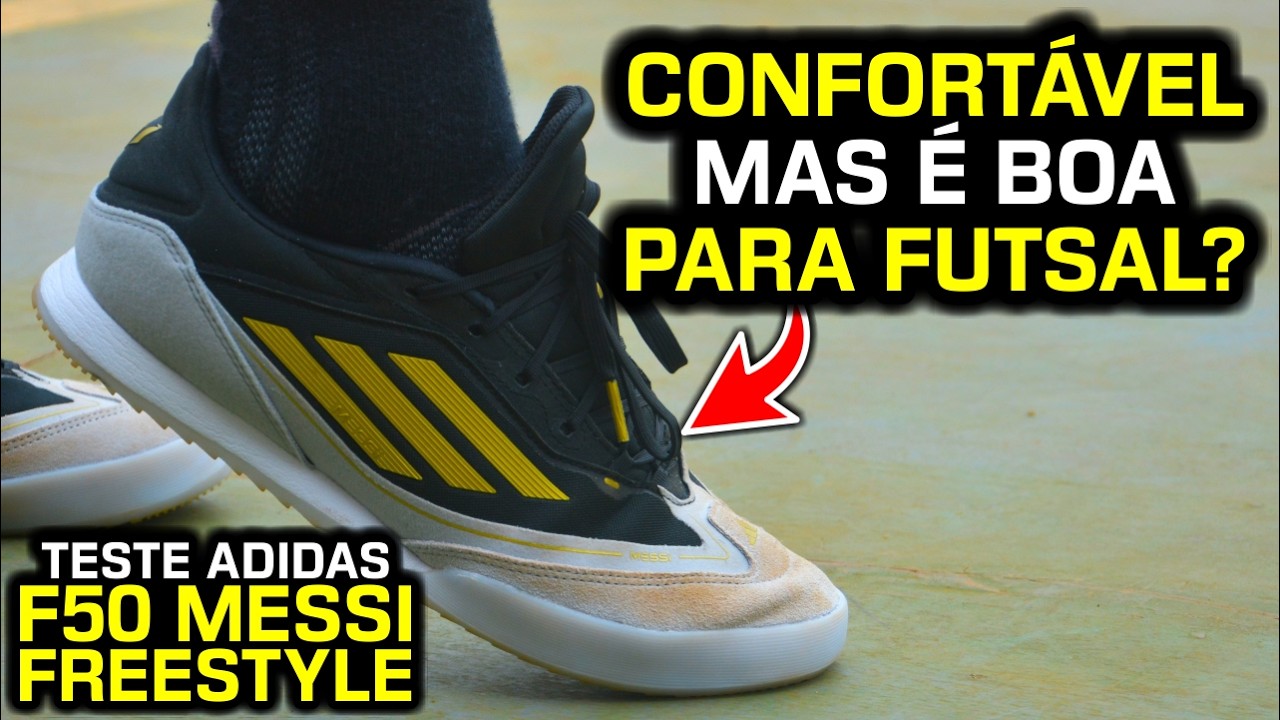 MELHOR do que eu esperava, MAS...- Teste chuteira futsal Adidas F50 Freestyle Messi