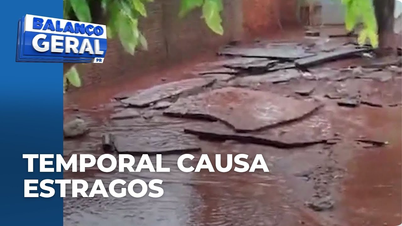 Temporal causa estragos em regiões do Paraná; Altônia decreta estado de calamidade pública